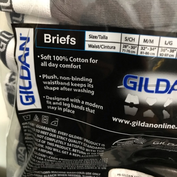 New in Package Gildan 5 pack Briefs | 100% Cotton Underwear - Picture 7 of 7